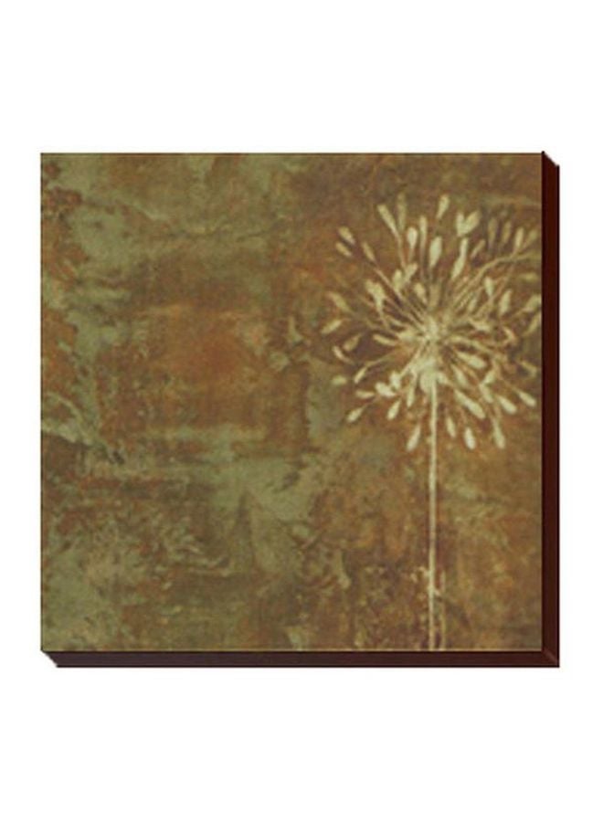 لوحة جدارية لتزيين الحائط مع إطار بيج/أصفر 15x15سم