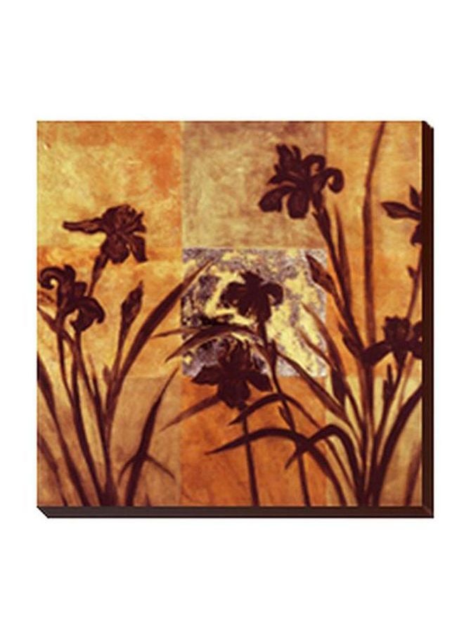 Photo Block Decorative Wall Painting With Frame Orange/Black/Yellow 30x20cm 