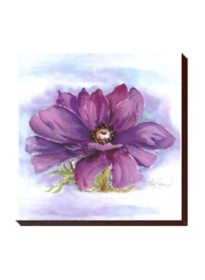 PHOTOBLOCK Decorative Wall Painting With Frame Purple/Green/Blue 34x34cm