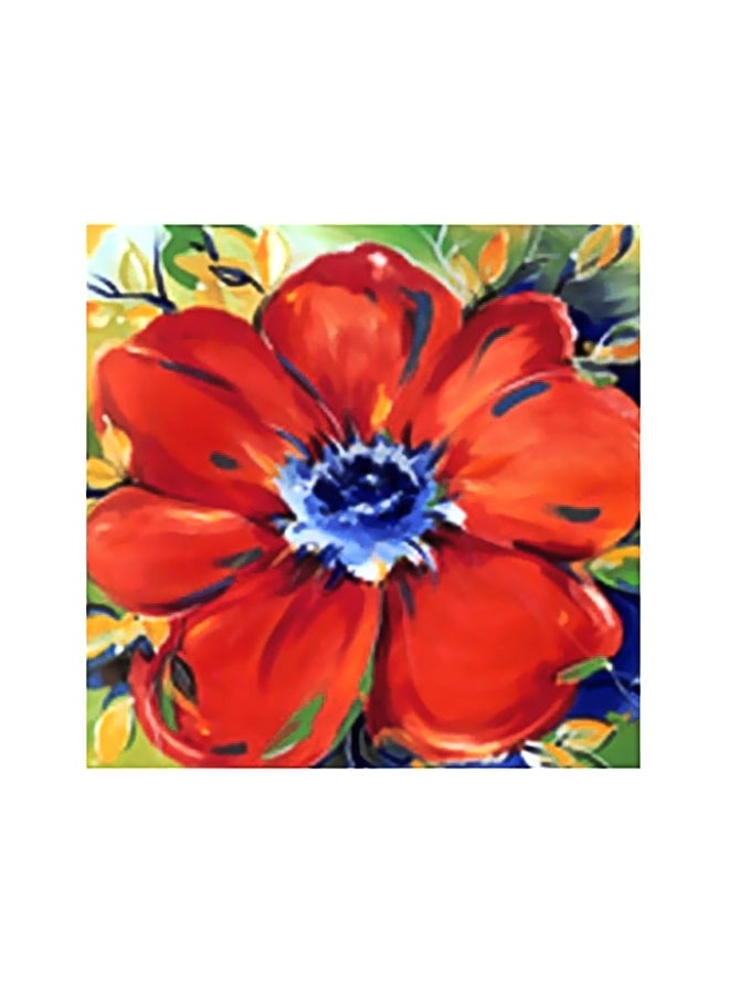 PHOTOBLOCK Decorative Wall Painting With Frame Red/Yellow/Blue 34x34cm