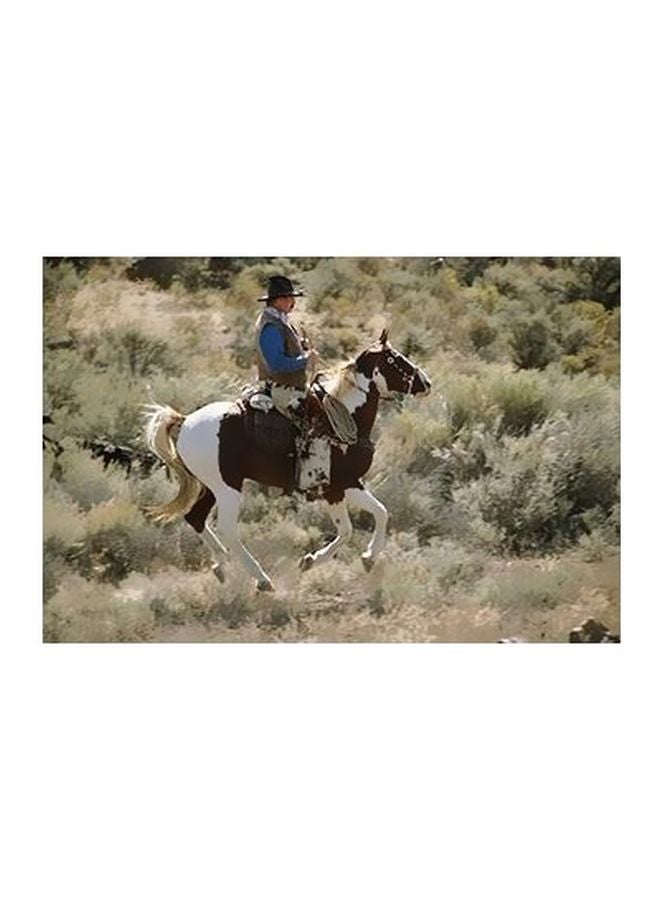 PHOTOBLOCK Decorative Wall Poster Green/White/Brown 24x18cm