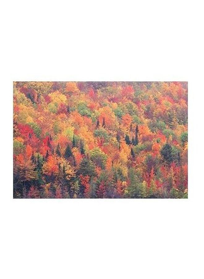 فوتو بلوك لوحة فنية لديكور الحائط أبيض/أصفر/أخضر 18x24سم