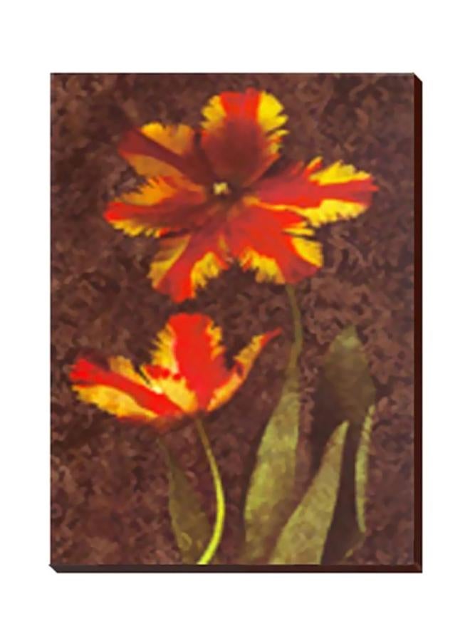 PHOTOBLOCK Decorative Wall Painting With Frame Brown/Red/Yellow 30X20cm
