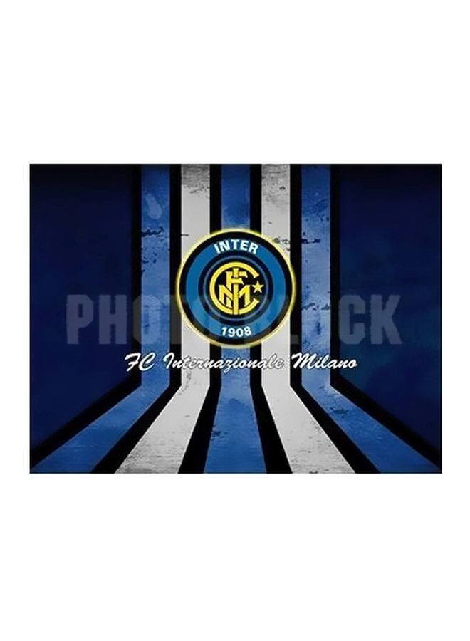 PHOTOBLOCK Decorative Wall Poster Blue/White/Black 24X18cm