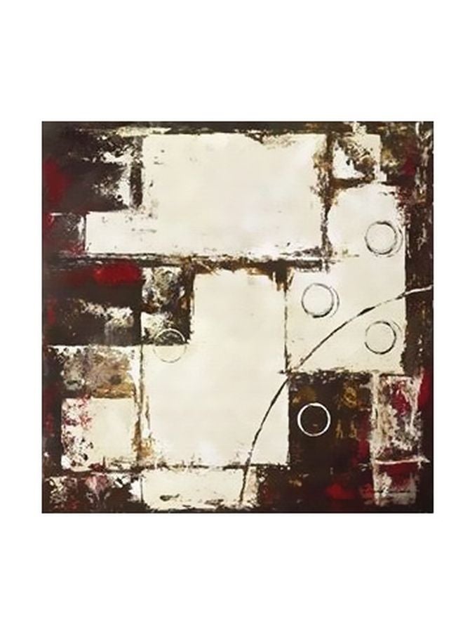 Decorative Wall Poster Grey/Black/Red 15×15cm