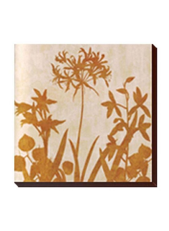 لوحة جدارية لتزيين الحائط مع إطار بيج / بني 24x24سم