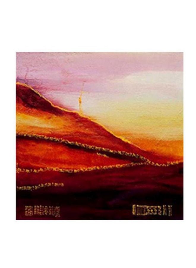 PHOTOBLOCK Decorative Wall Painting With Frame Red/Pink/White 15x15cm