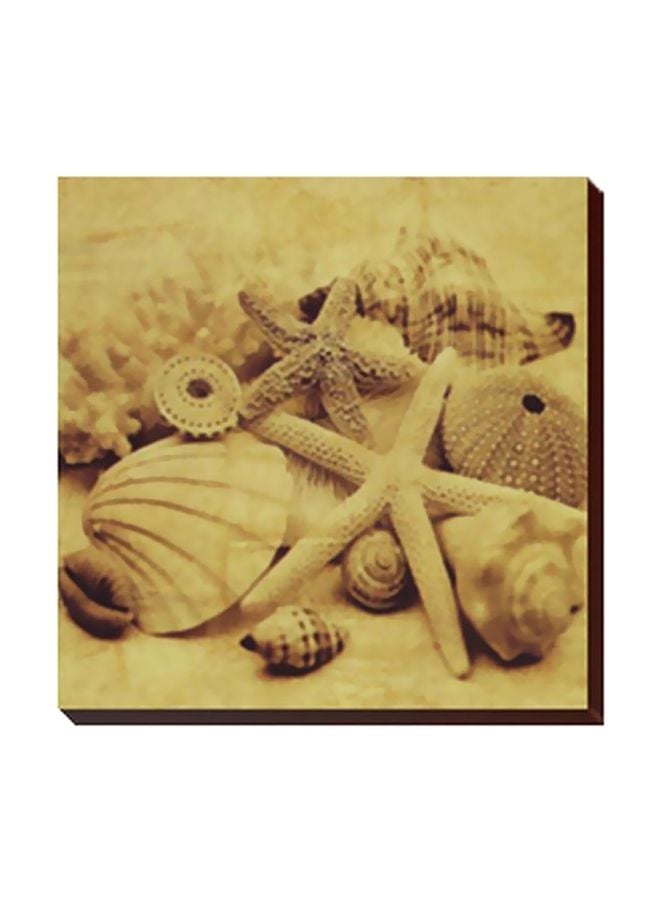 لوحة جدارية لتزيين الحائط مع إطار بيج 34x34سم