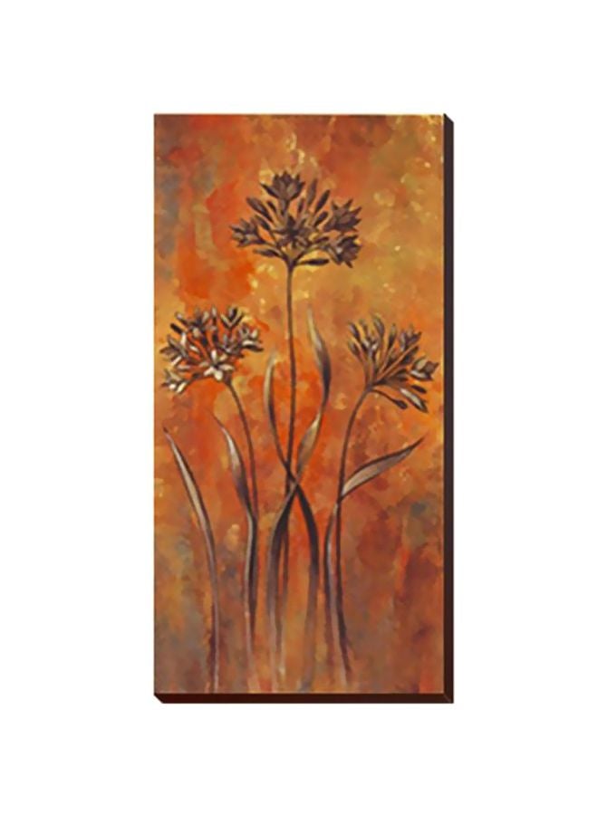 PHOTOBLOCK Decorative Wall Painting With Frame Brown/Orange 13x45cm