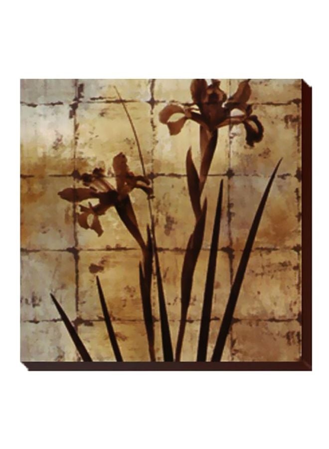 فوتو بلوك لوحة جدارية لتزيين الحائط مع إطار بيج / بني 24x24سم