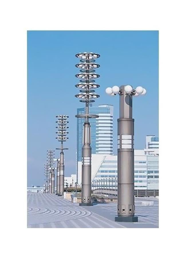 Decorative Wall Poster Blue/Grey/White 34x24cm