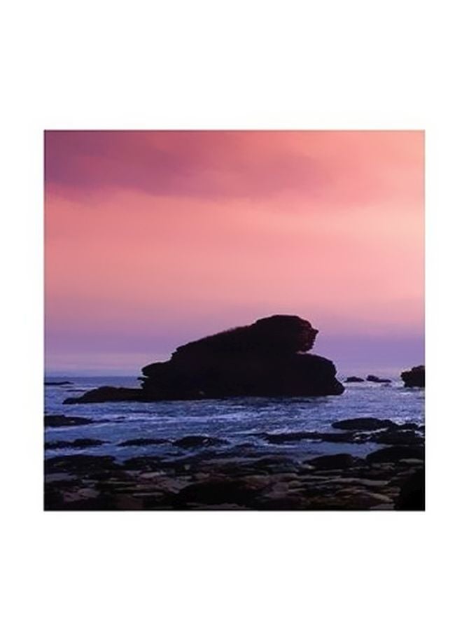 بوستر حائط للتزيين وردي/ أزرق/ أسود 15x15سم