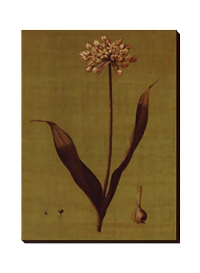 لوحة جدارية لتزيين الحائط مع إطار أخضر / بني 13x45سم