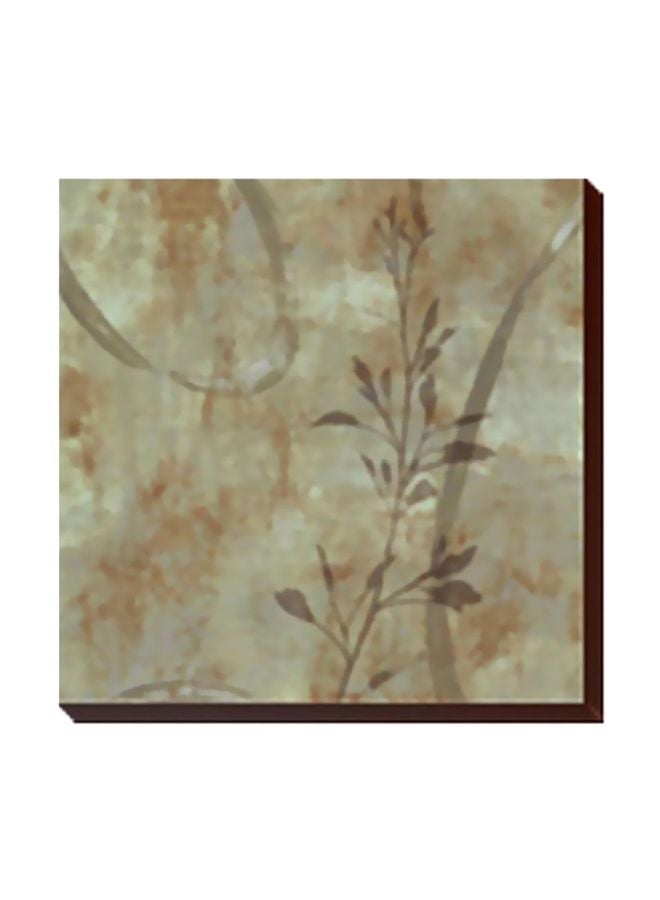 Decorative Wall Painting With Frame Beige 24x24cm