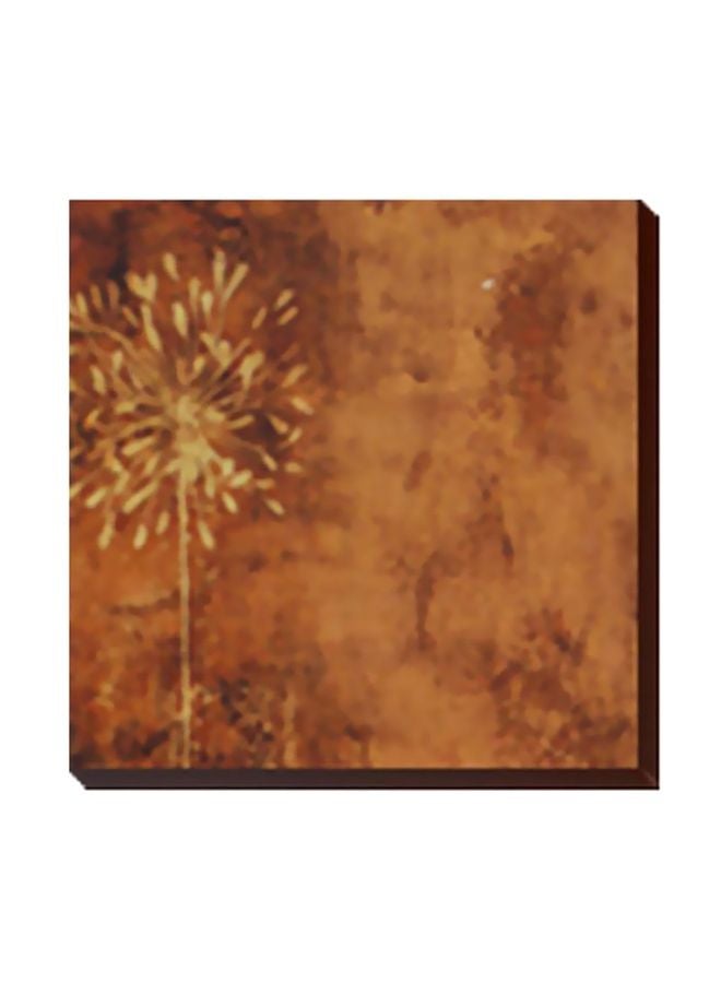 لوحة جدارية لتزيين الحائط مع إطار بيج / برتقالي 34x34سم