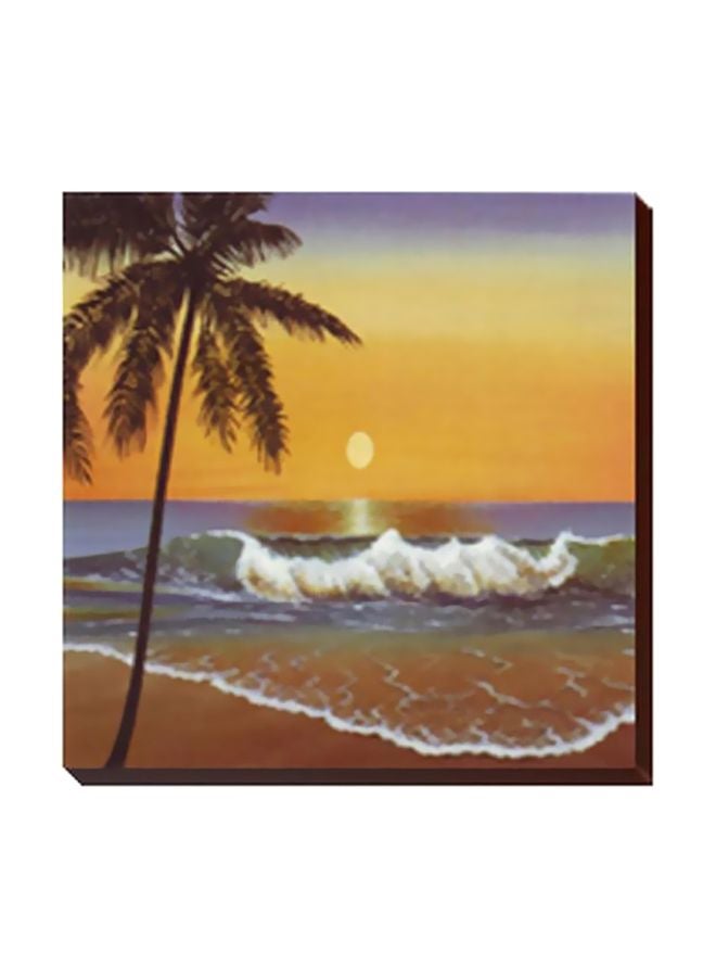 Decorative Wall Painting With Frame Multicolour 15x15cm