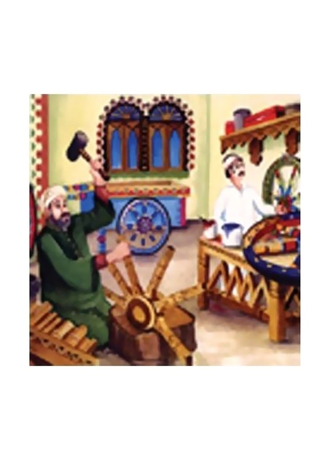 فوتو بلوك لوحة فنية لديكور الحائط أخضر/ أبيض/ أحمر 15x15سم 