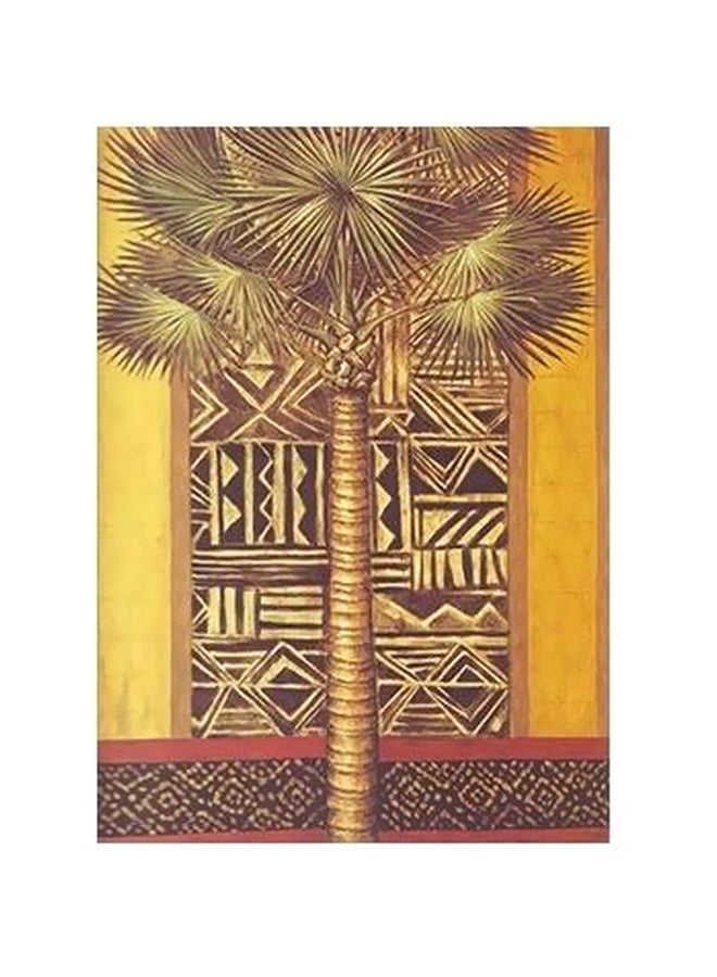 Decorative Wall Painting Black/Red/Gold 24x18cm