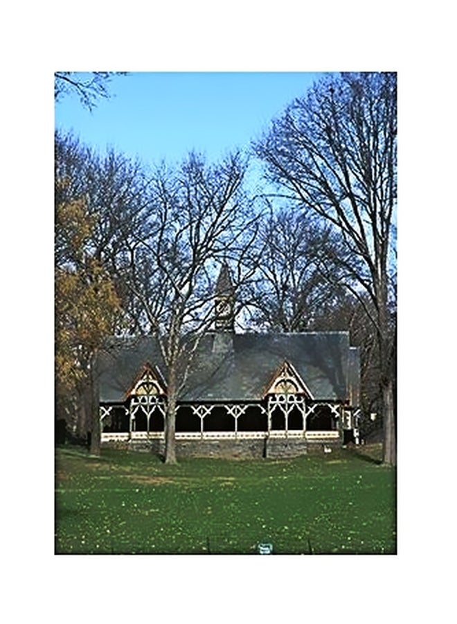 فوتو بلوك بوستر حائط للتزيين أخضر/أزرق/بيج 34X24سم