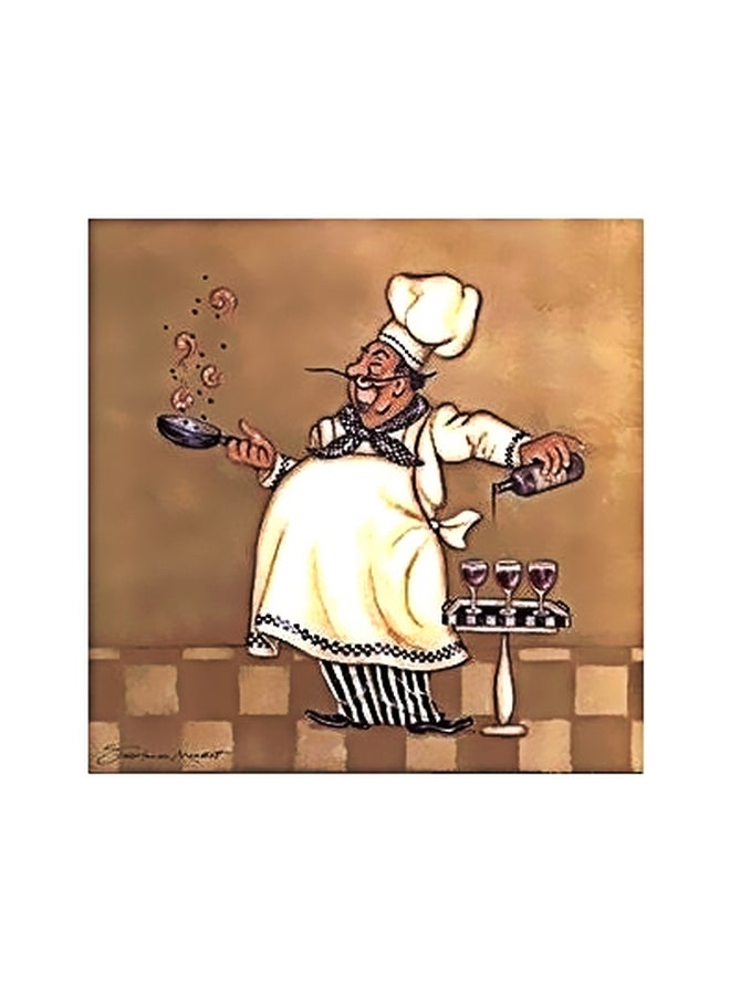 PHOTOBLOCK Decorative Wall Painting White/Brown/Black 15×15cm 