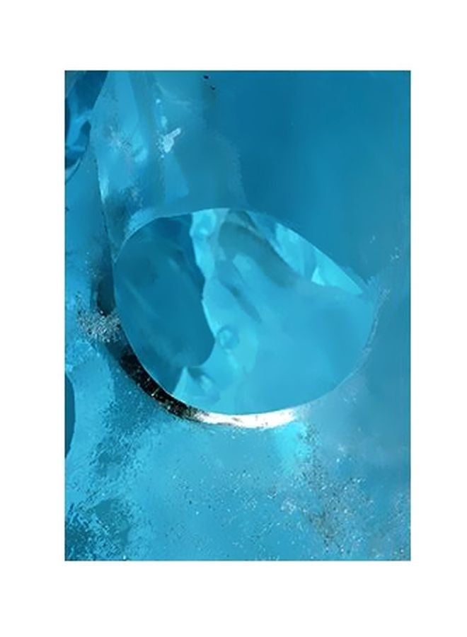 Photo Block Decorative Wall Painting With Frame Blue 15x20cm 
