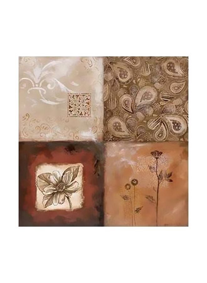 بوستر حائط للتزيين بيج / بني 15x15سم