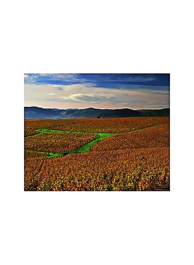 Photo Block Decorative Wall Painting Brown/Green 15x20cm 
