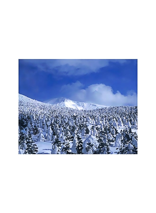 Photo Block Decorative Wall Painting White/Blue 15x20cm 