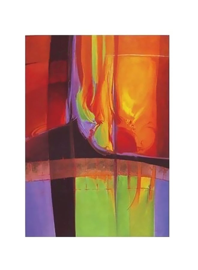 Photo Block Decorative Wall Painting Multicolour 34x24cm 