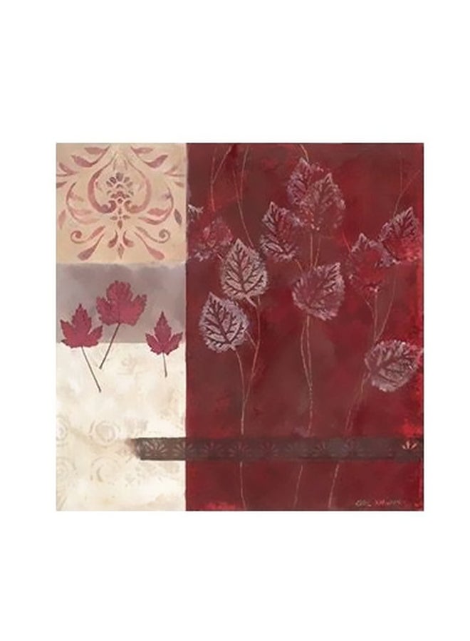 بوستر حائط للتزيين أحمر/بيج/أبيض 15x15سم