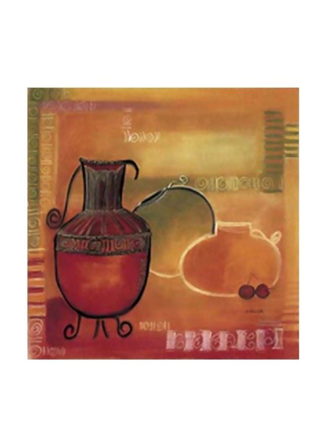 فوتو بلوك قطعة فنية لديكور الحائط أحمر / أسود / أصفر