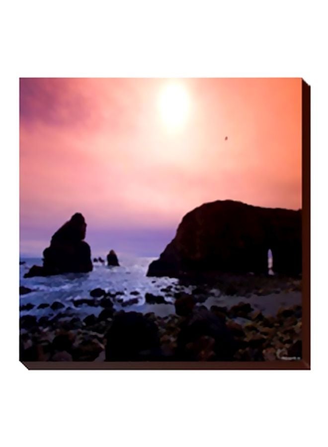 Decorative Wall Poster Pink/Violet/Black