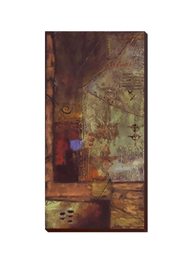 Photo Block Decorative Wall Painting Brown 29x99cm