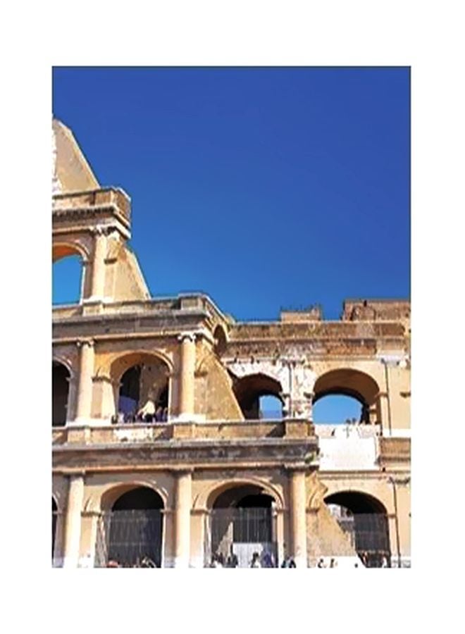 فوتو بلوك بوستر حائط للتزيين أزرق/بيج/أبيض 60x40سم