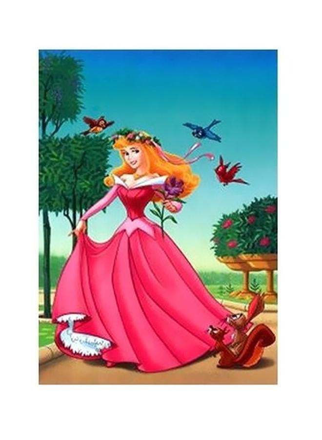 لوحة فنية لديكور الحائط وردي/أزرق/أصفر 60x40سم