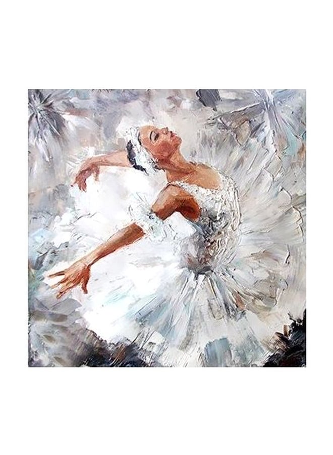 بوستر حائط للتزيين أبيض/أسود/بني 23x23سم