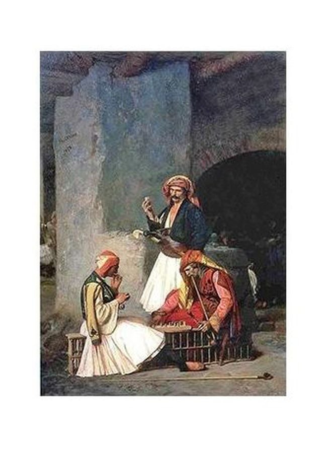 PHOTOBLOCK Decorative Wall Painting Blue/White/Black 60x40cm