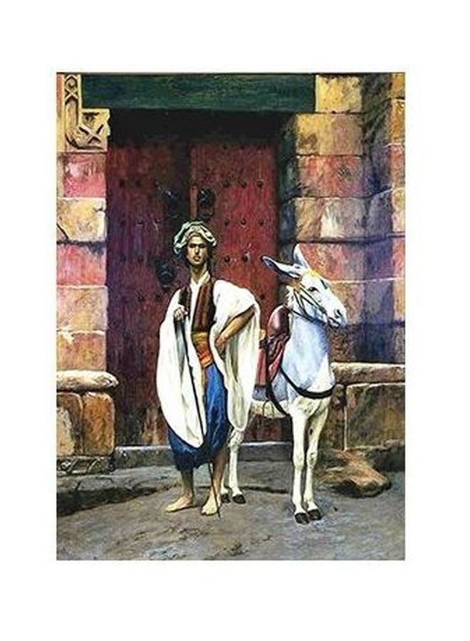 Decorative Wall Poster Red/Green/White 60x40cm