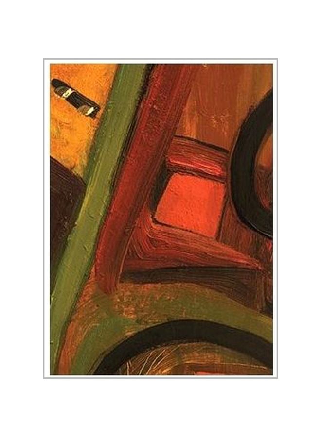 PHOTOBLOCK - Decorative Wall Painting Black/Brown/Green 60x40cm - Image 1