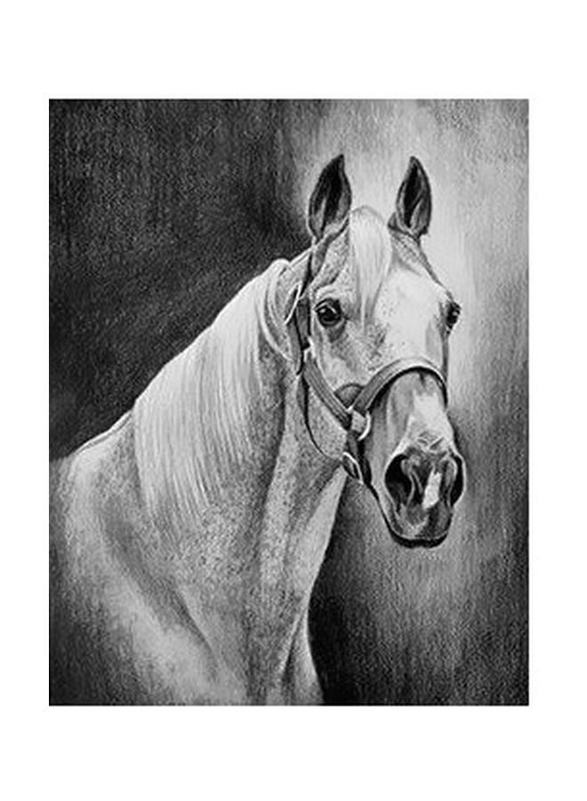 فوتو بلوك بوستر حائط للتزيين أسود/ أبيض/ رمادي 24x18سم