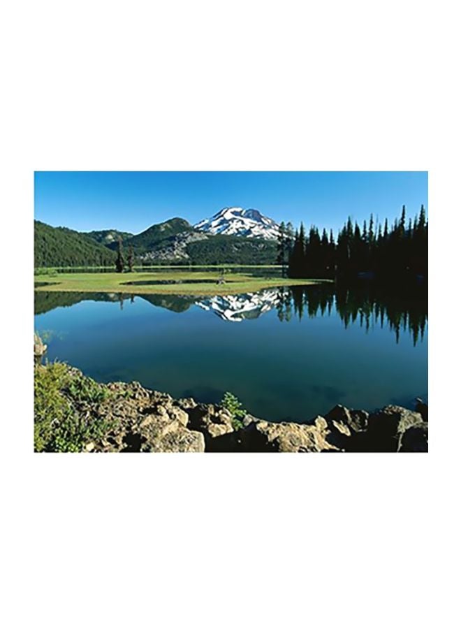 بوستر حائط للتزيين أزرق/أخضر/بني 31x45سم