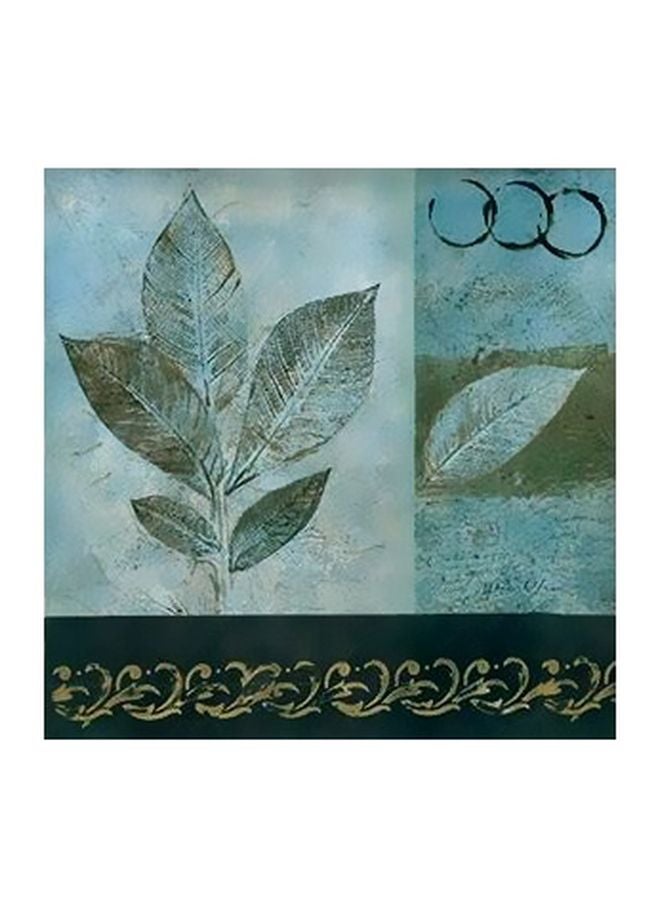 بوستر حائط للتزيين أزرق/أخضر/بني 23x23سم