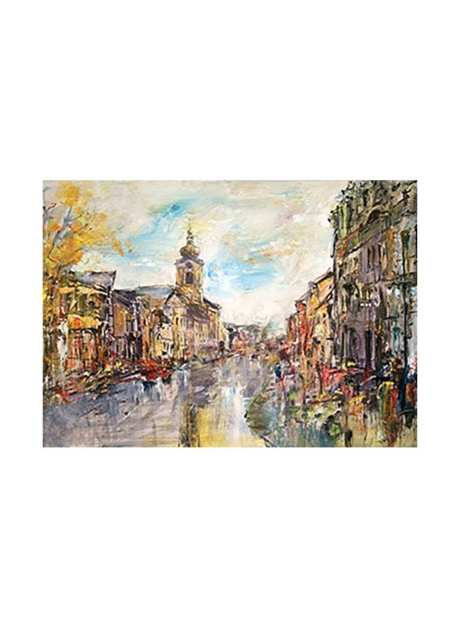 Photo Block Decorative Wall Painting Multicolour 40x60cm 