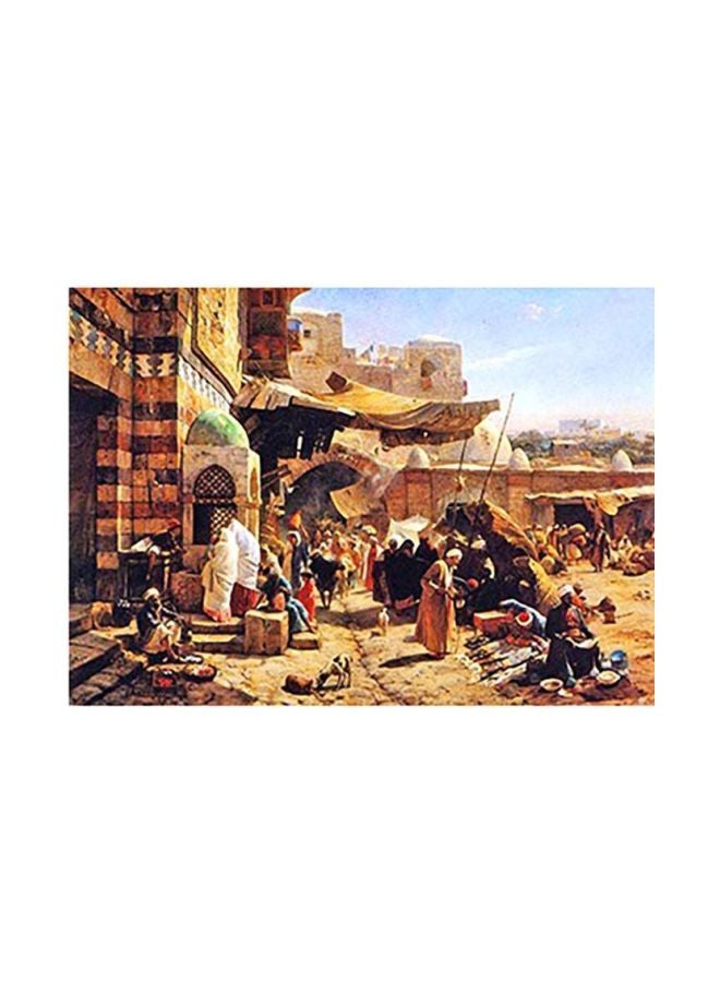 Photo Block Decorative Wall Painting Multicolour 40x60cm 