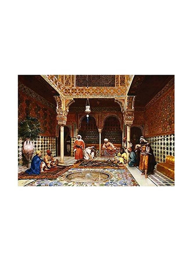 بوستر حائط للتزيين بني/ بيج/ أحمر 18x24سم