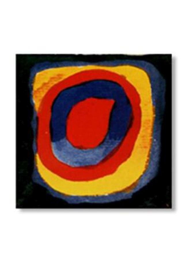 PHOTOBLOCK Abstract Printed Tea Coaster Red/Blue/Yellow 15x15cm 