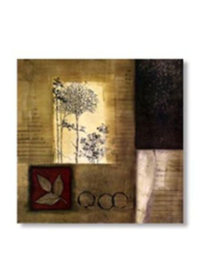 لوحة فنية لديكور الحائط بني/أصفر 34x34سم