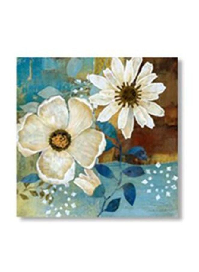 بوستر حائط للتزيين أبيض/أخضر/أزرق 24x24سم