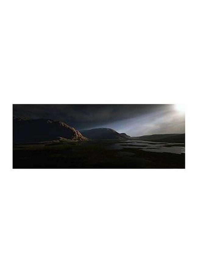 بوستر حائط للتزيين أسود/ أبيض/ أخضر 20×60سم