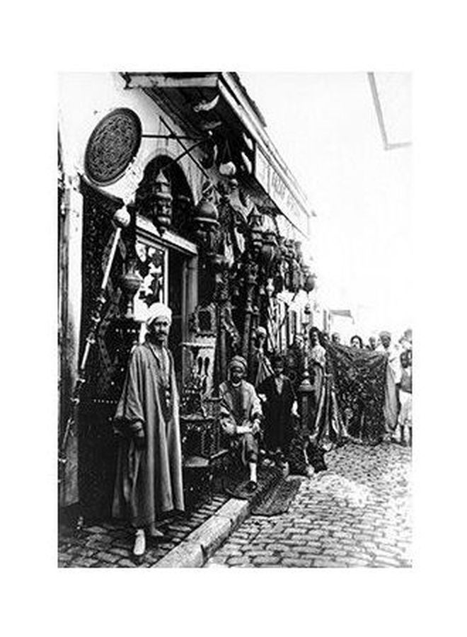 Decorative Printed Wall Poster Black/White 24×18cm
